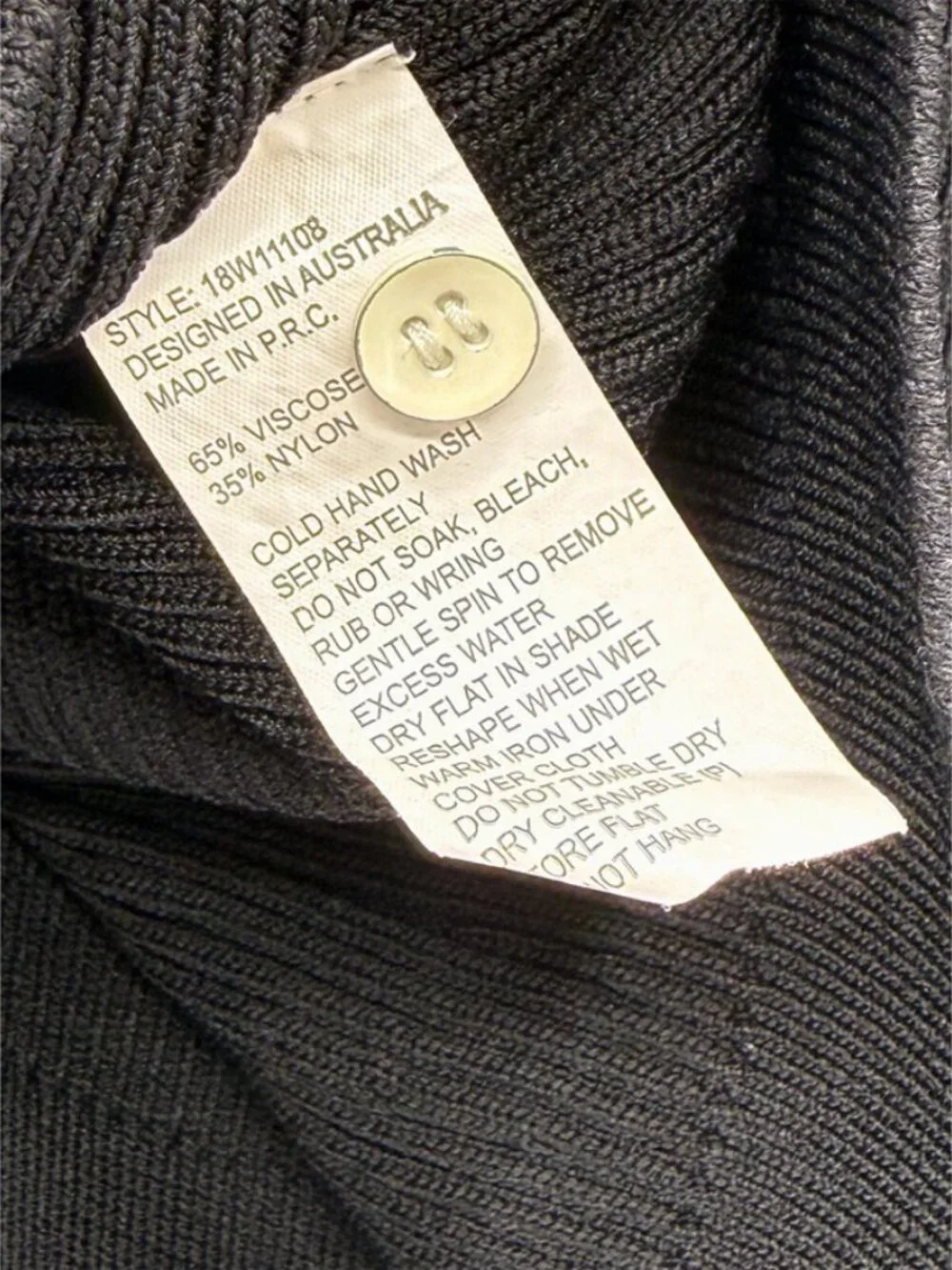 Manning Cartell Black Cropped Ribbed Polo Top S - Picture 5 of 6